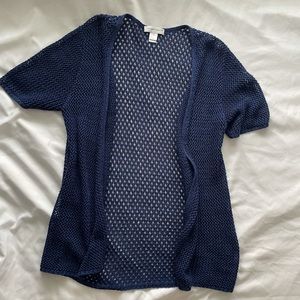 Ladies Navy Medium Cardigan